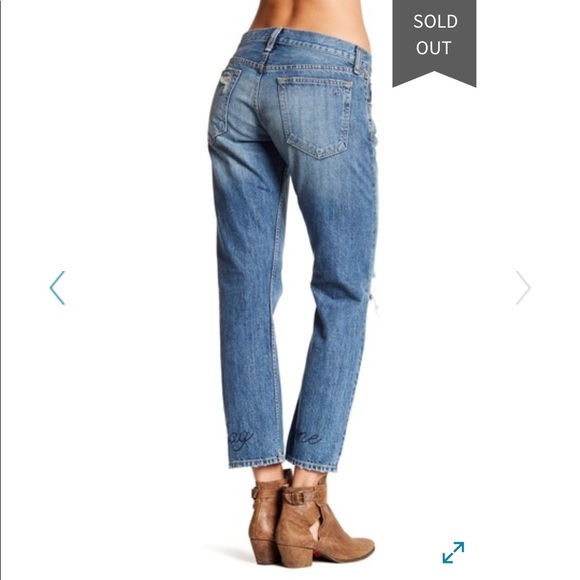 💥Flash Sale!💥R&B X Boyfriend Embroidered Jeans - Picture 2 of 8